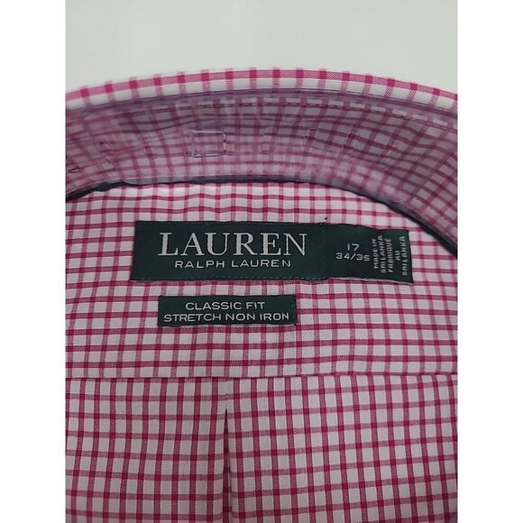 Lauren Ralph Lauren Classic Fit Button Down Men's Size 17 34/35 New with Tags - Picture 2 of 6